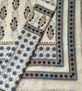 Block print Shirt Dupatta soft Cotton